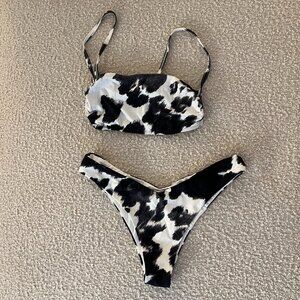 NWOT Cow Hide Printed Bikini M